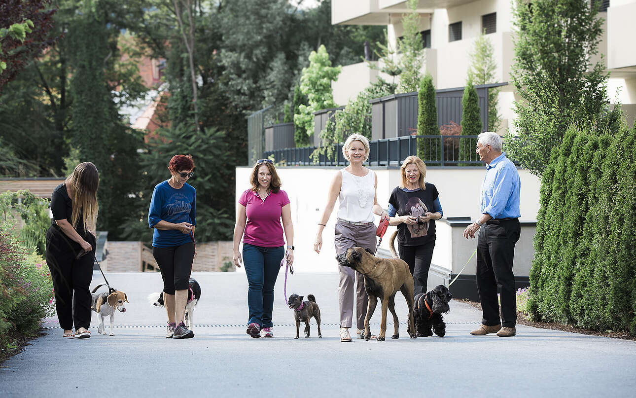 Hunde im Wohnpark sind herzlich willkommen