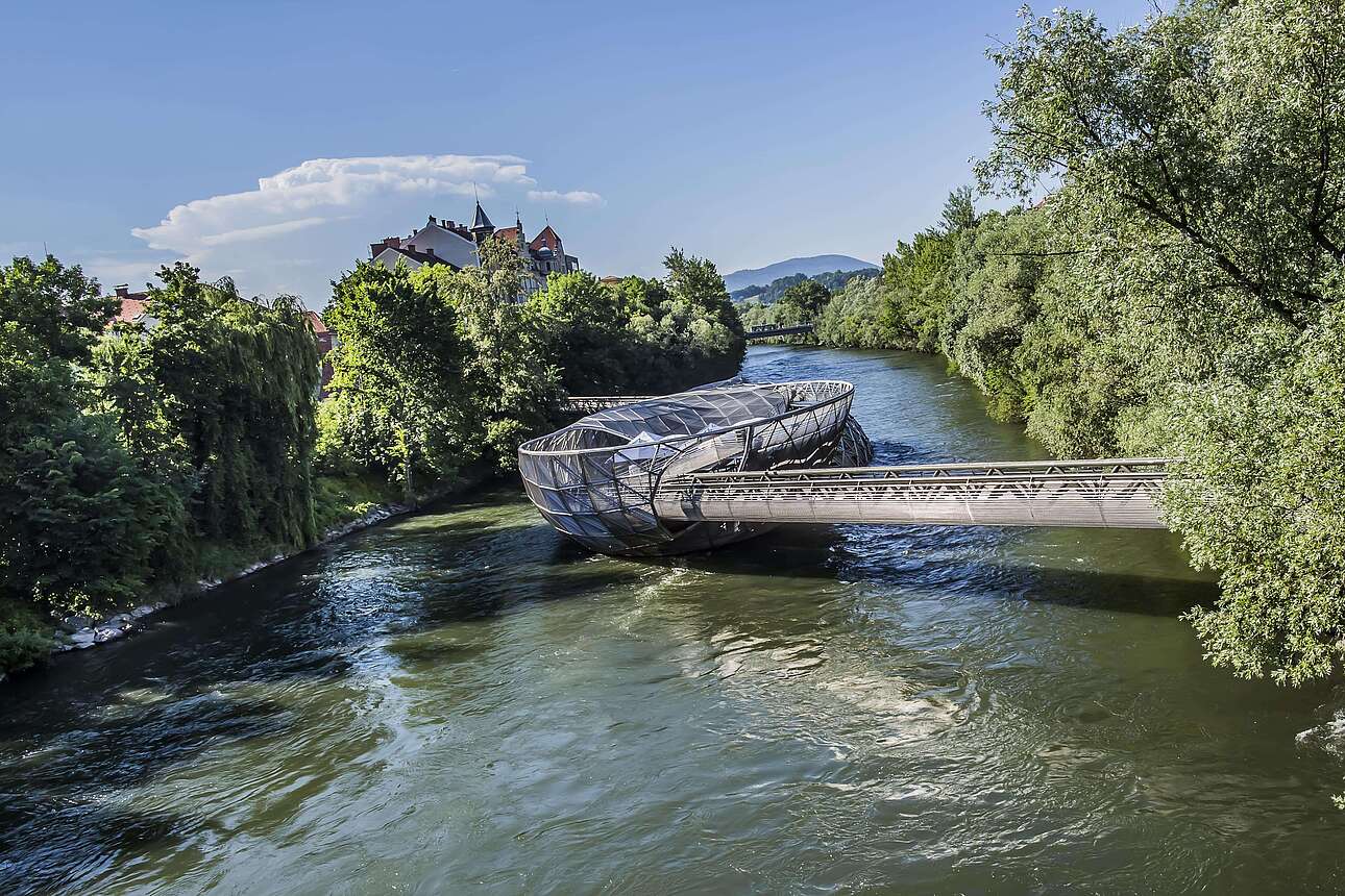 Die Murinsel in Graz